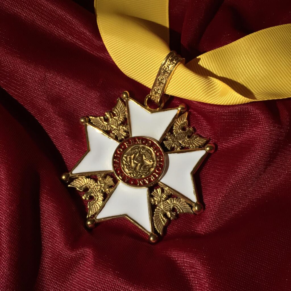 The badge of a Knight Companion of The Most Illustrious Order of Saint Michael