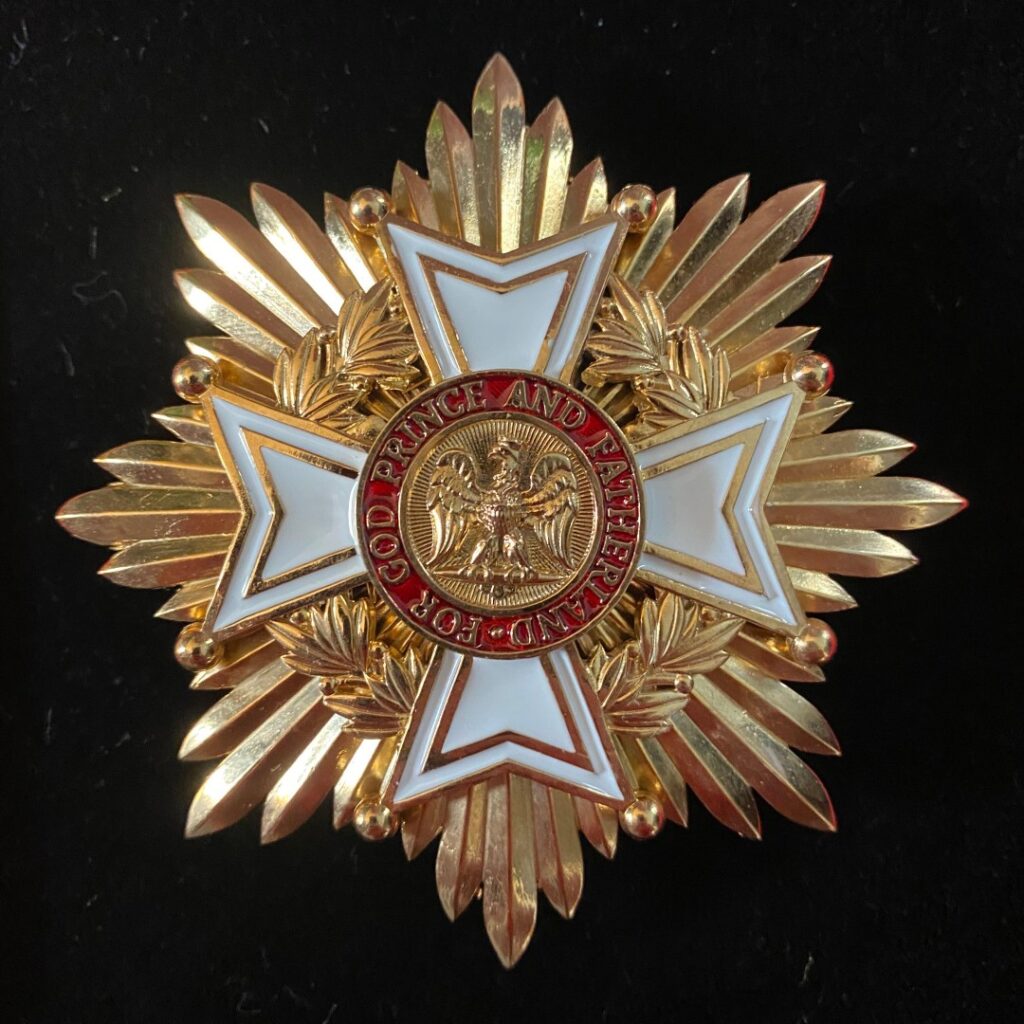 Grand Cross star of the Royal Order of the Kaharagian Eagle
